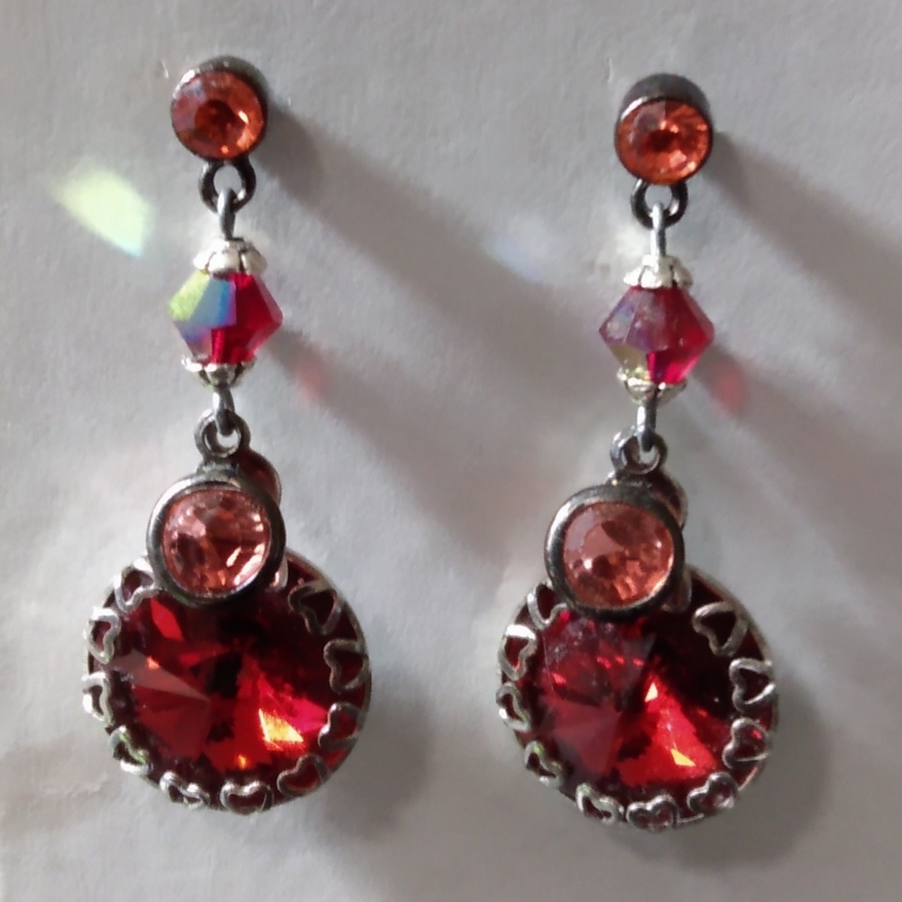 Swarovski Elements Crystal Earrings - image 1